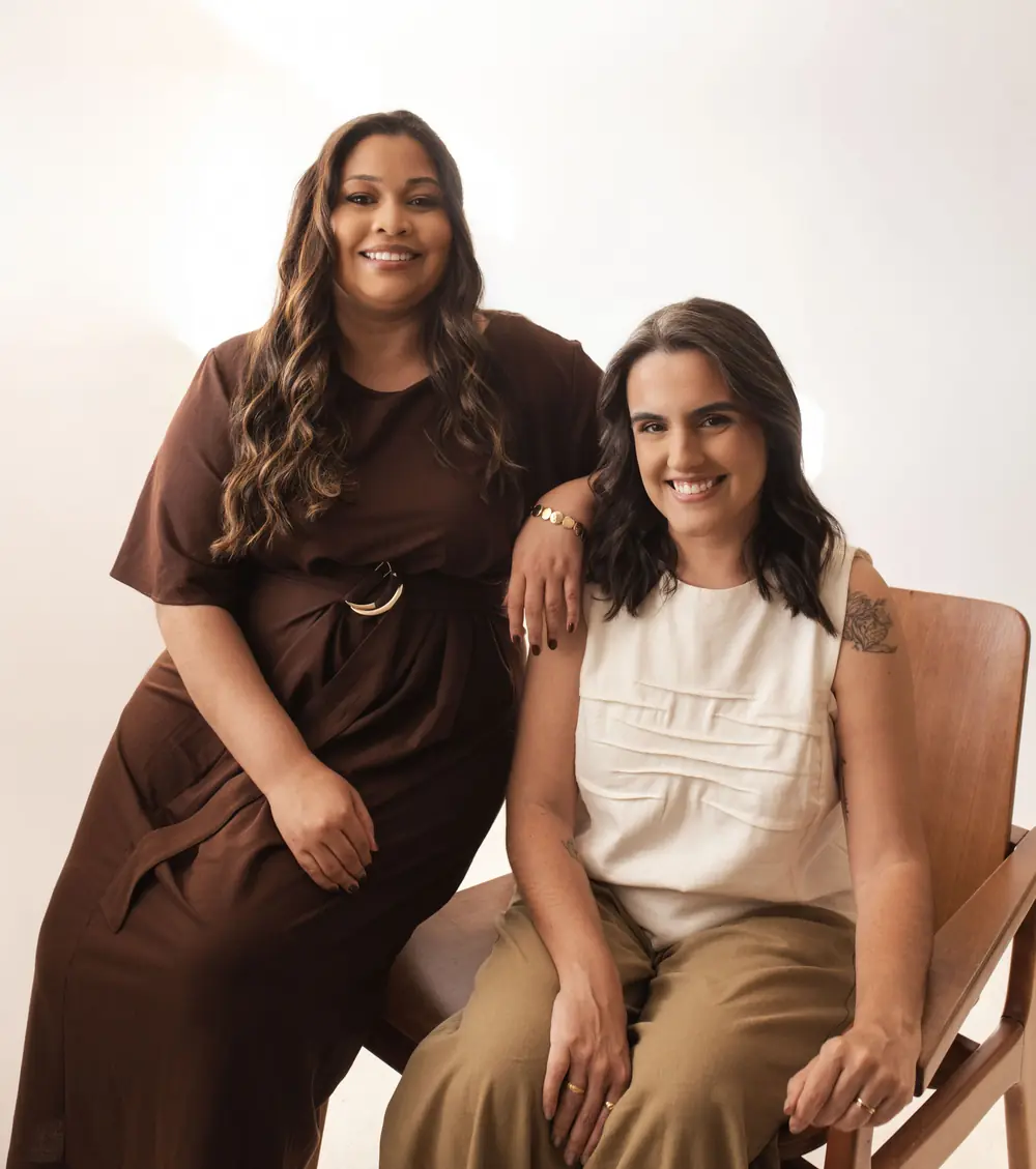 Aline Oliveira e Vanessa Drummond, sócias da Idear Design de Ambientes